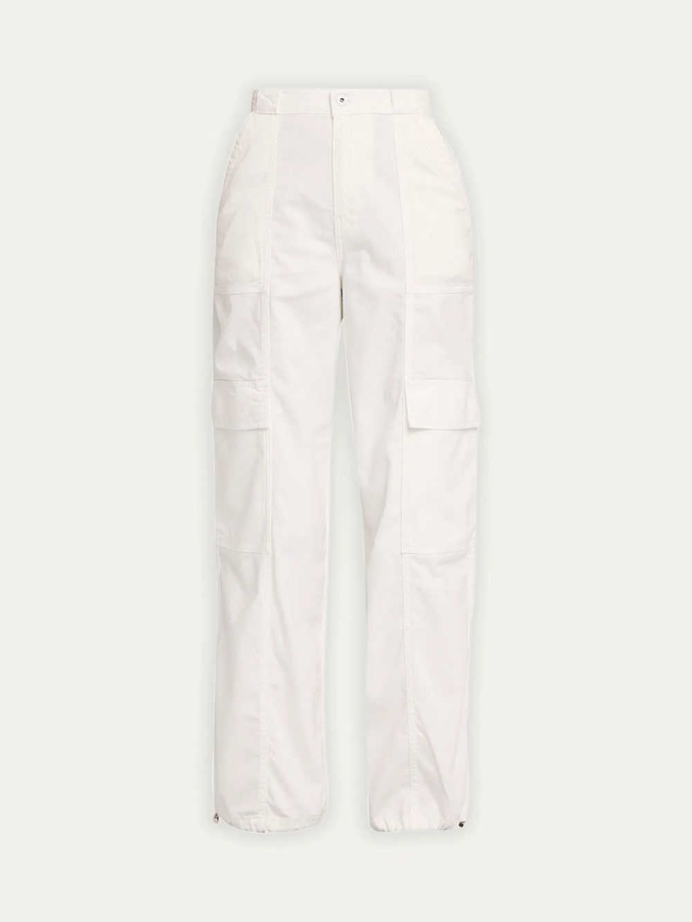 SIMKHAI Calista Cotton Chambray Toggle-Cuff Cargo Pants Size XS